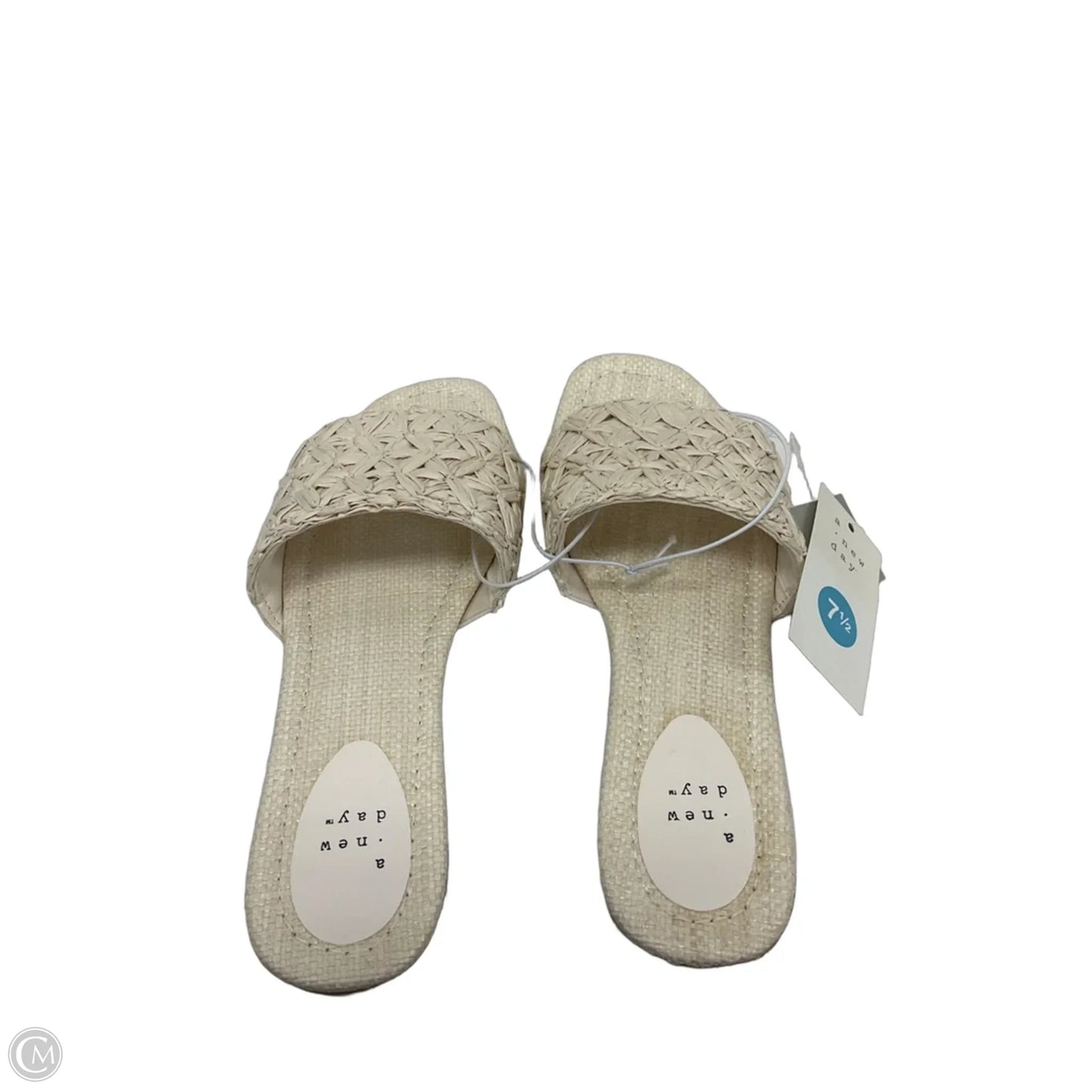 Sandals Flats By A New Day In Cream, Size: 7.5