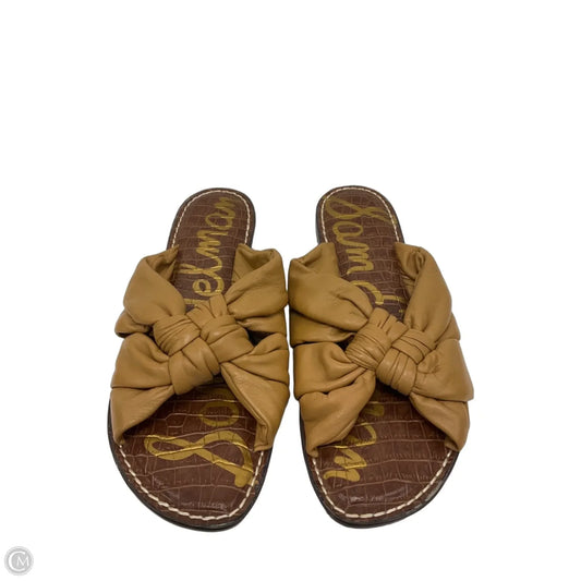 Sandals Flats By Sam Edelman In Tan, Size: 10