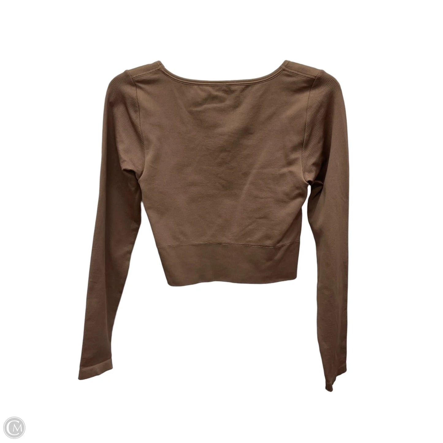 Athletic Top Long Sleeve Crewneck By Athleta In Taupe, Size: S