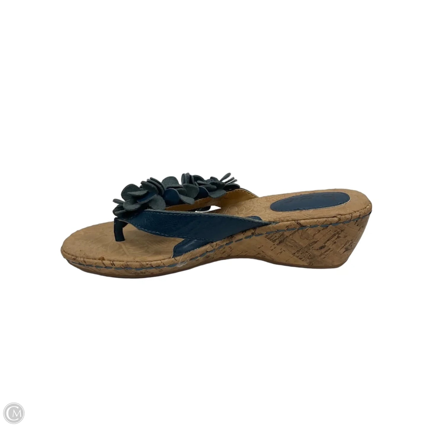 Sandals Heels Wedge By Boc In Blue, Size: 6