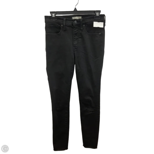 Jeans Skinny By Madewell In Black Denim, Size: 4
