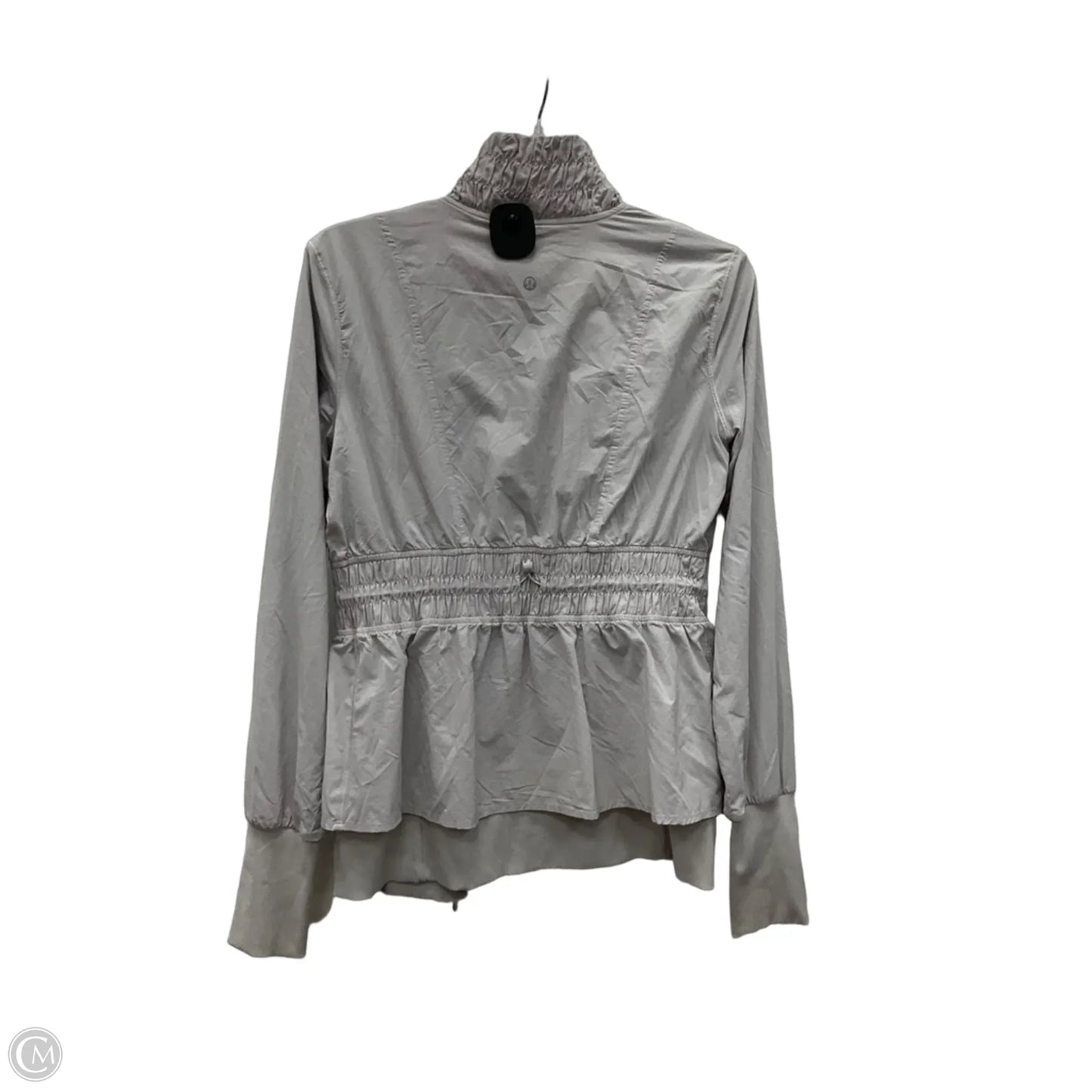 Athletic Jacket By Lululemon In Grey, Size: 6