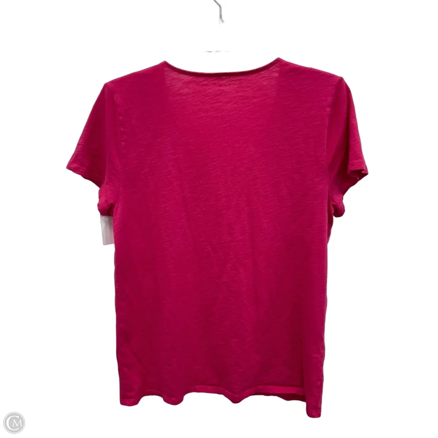 Top Short Sleeve By Loft In Pink, Size: L