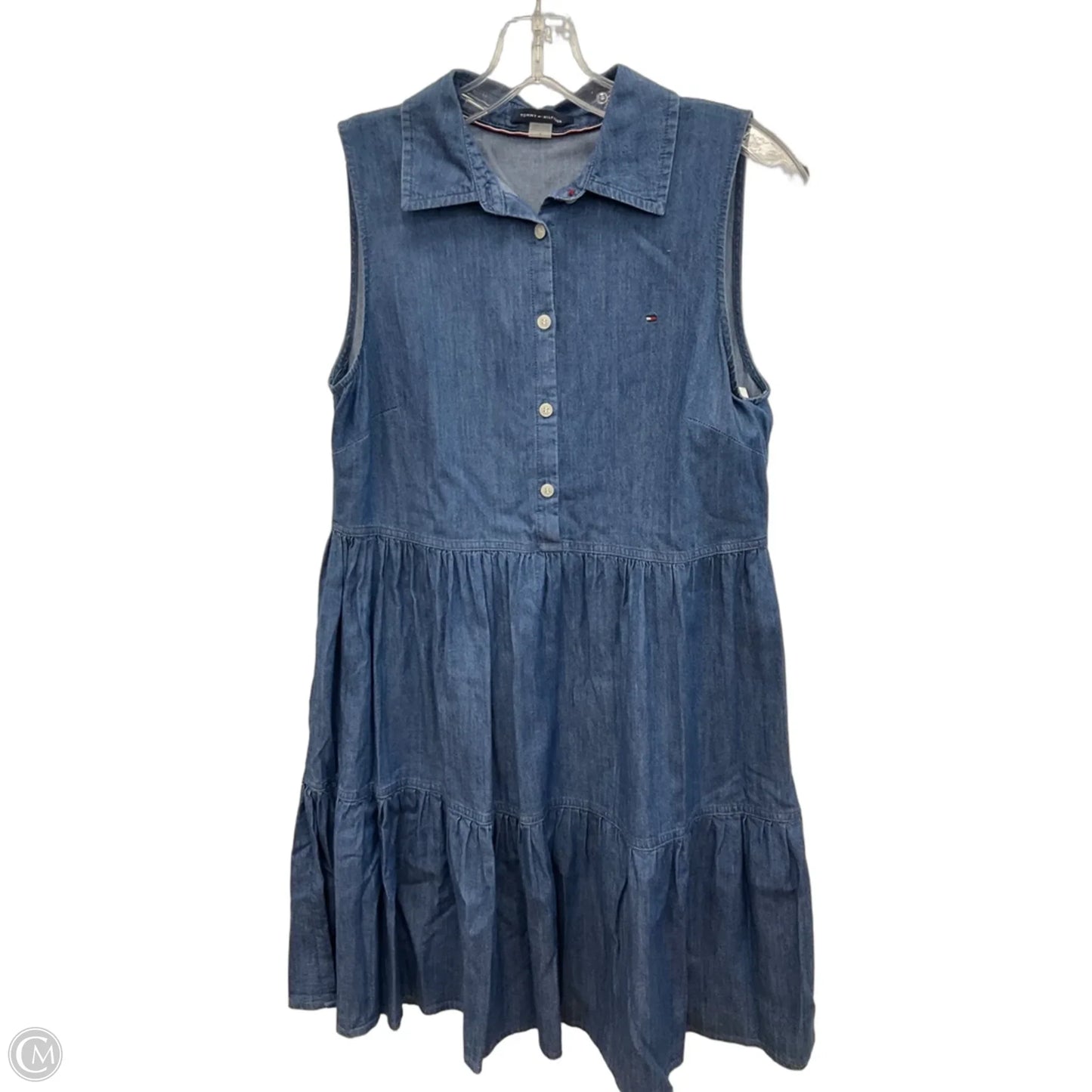 Dress Casual Short By Tommy Hilfiger In Blue Denim, Size: S
