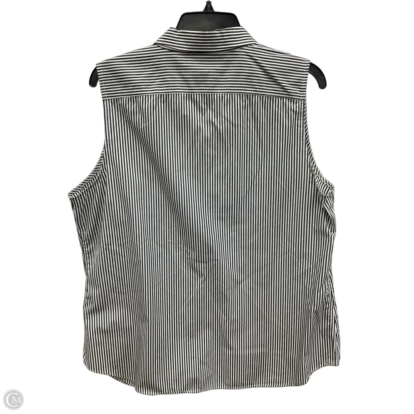 Blouse Sleeveless By Lauren By Ralph Lauren In Striped Pattern, Size: Xl