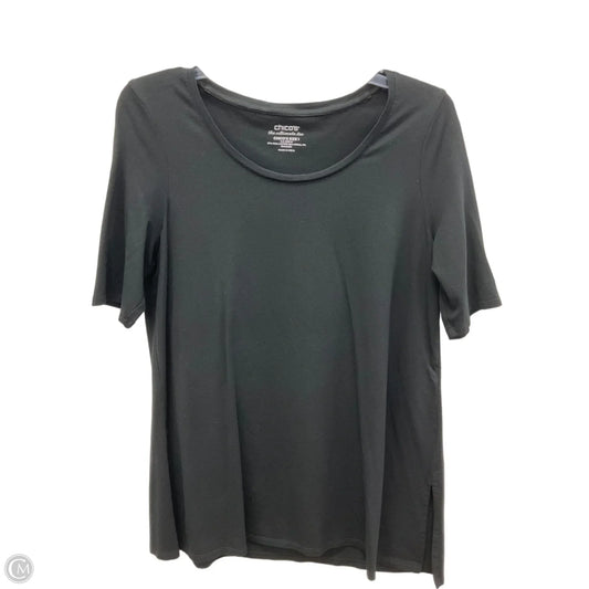 Top Short Sleeve By Chicos In Black, Size: M
