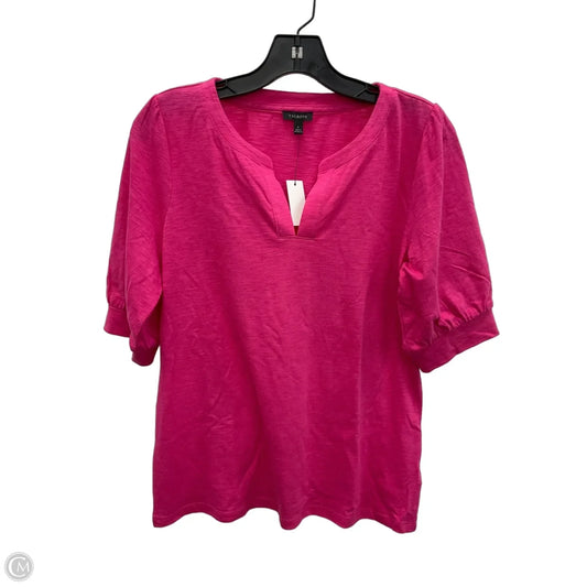 Top Short Sleeve By Talbots In Pink, Size: S