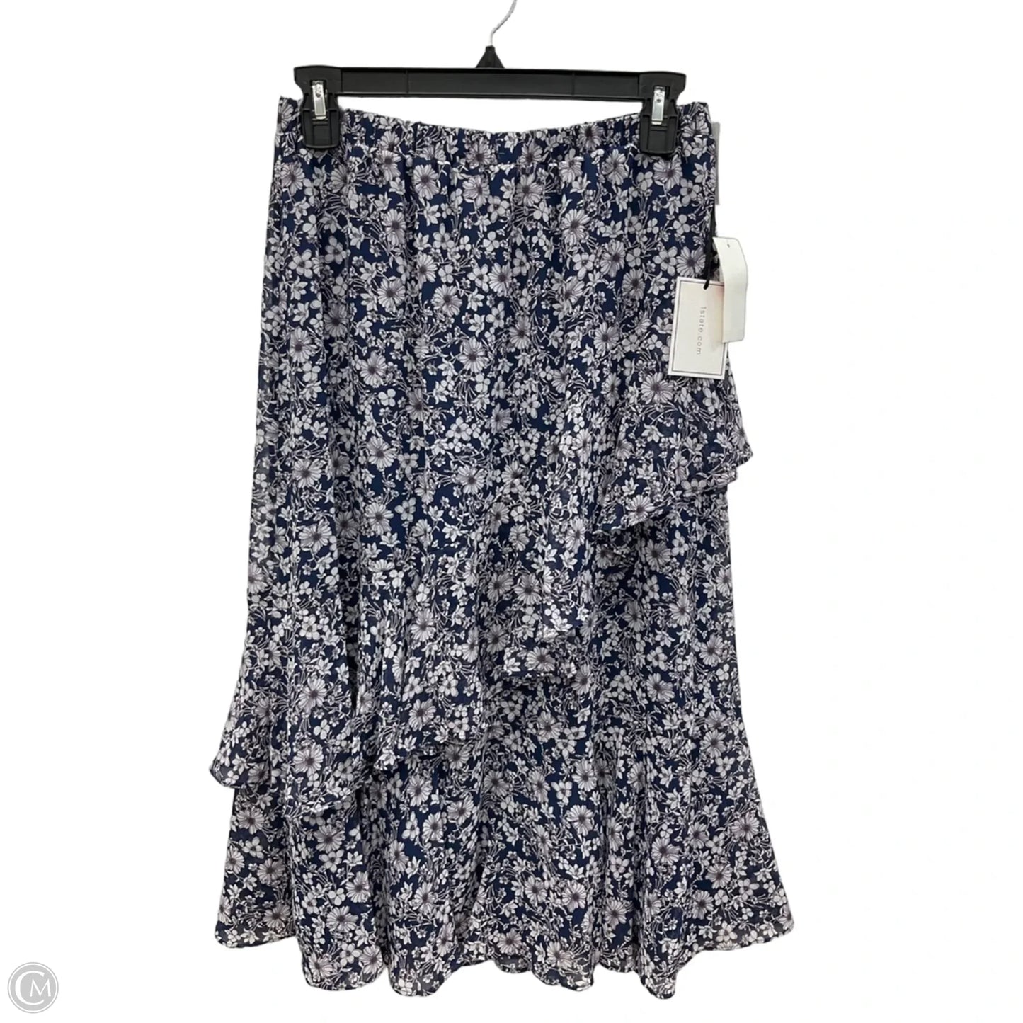 Skirt Midi By 1.state In Floral Print, Size: Xs