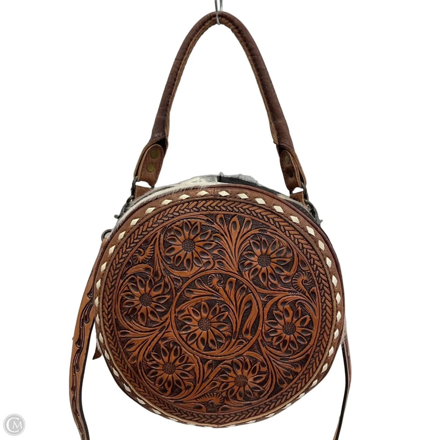 Crossbody Leather By Cma, Size: Large