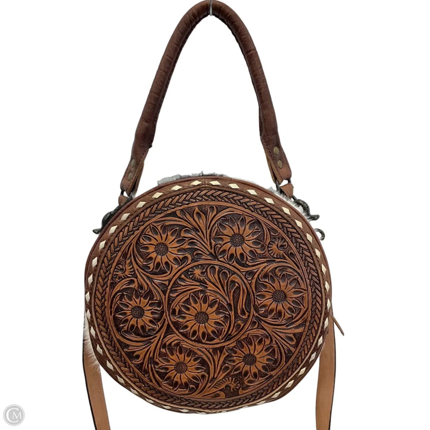 Crossbody Leather By Cma, Size: Large