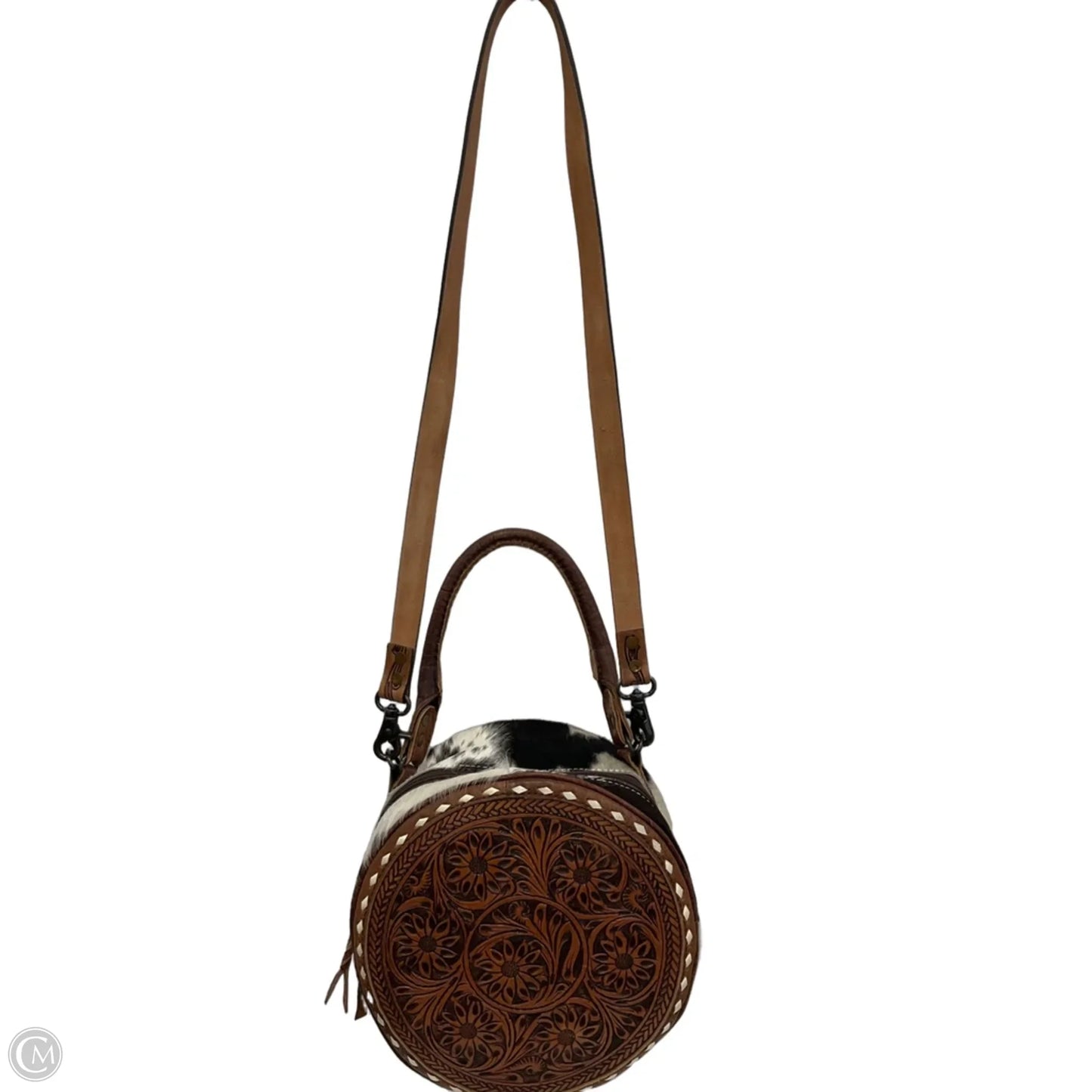 Crossbody Leather By Cma, Size: Large