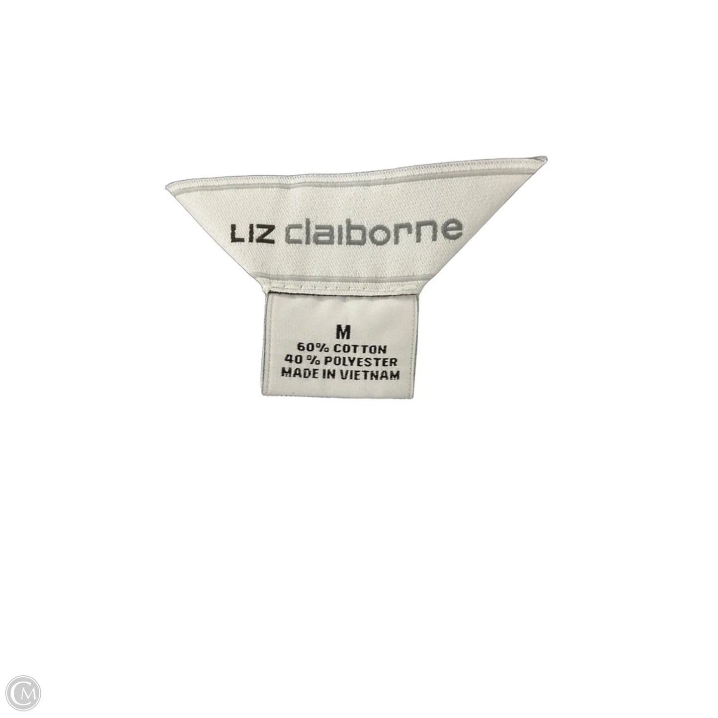 Top Short Sleeve By Liz Claiborne In Black & Blue, Size: M