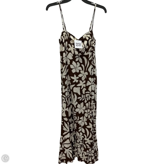 Dress Casual Maxi By Papermoon In Brown & Cream, Size: M