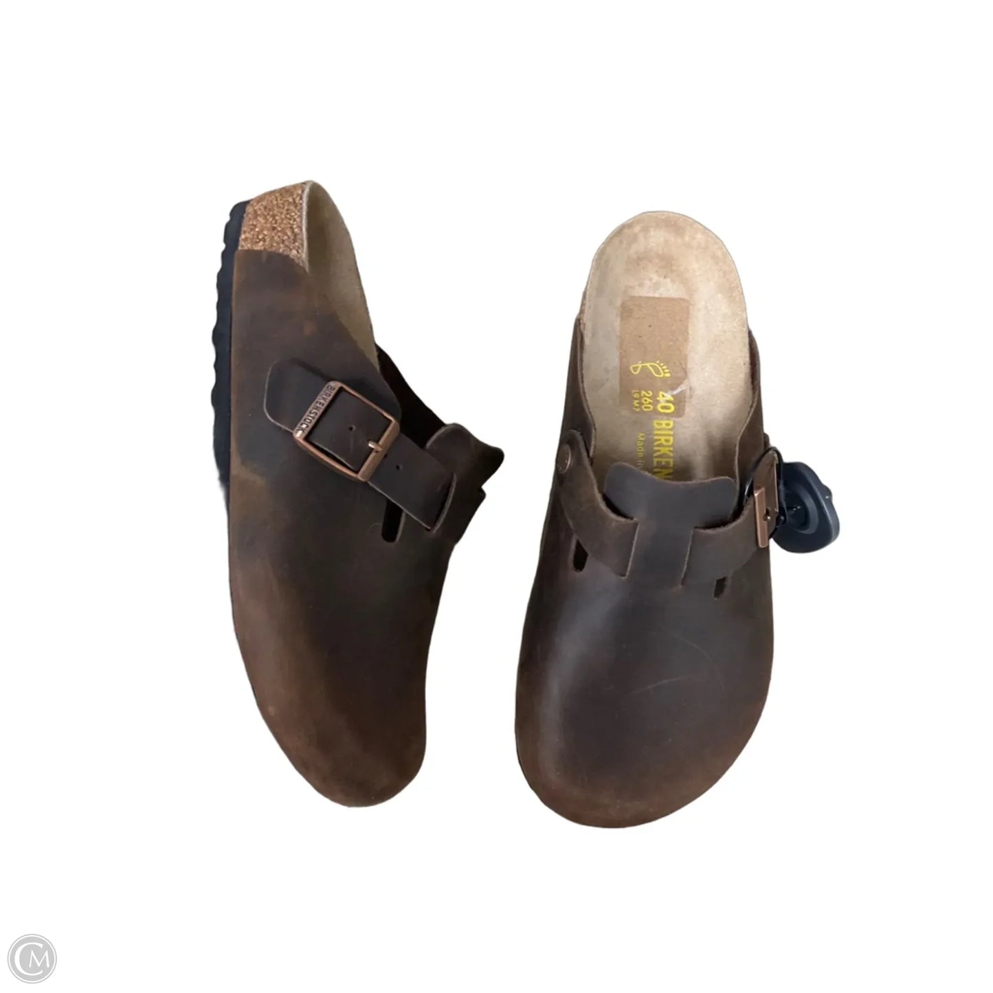Sandals Flats By Birkenstock In Brown, Size: 9