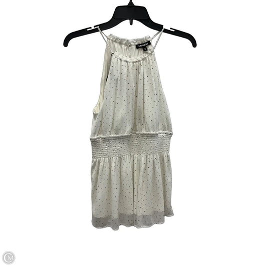 Top Sleeveless By Express In Polkadot Pattern, Size: S