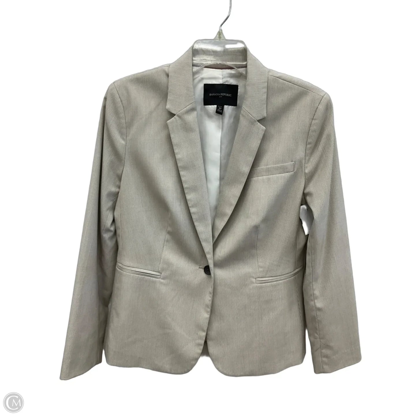 Blazer By Banana Republic In Beige, Size: Mp