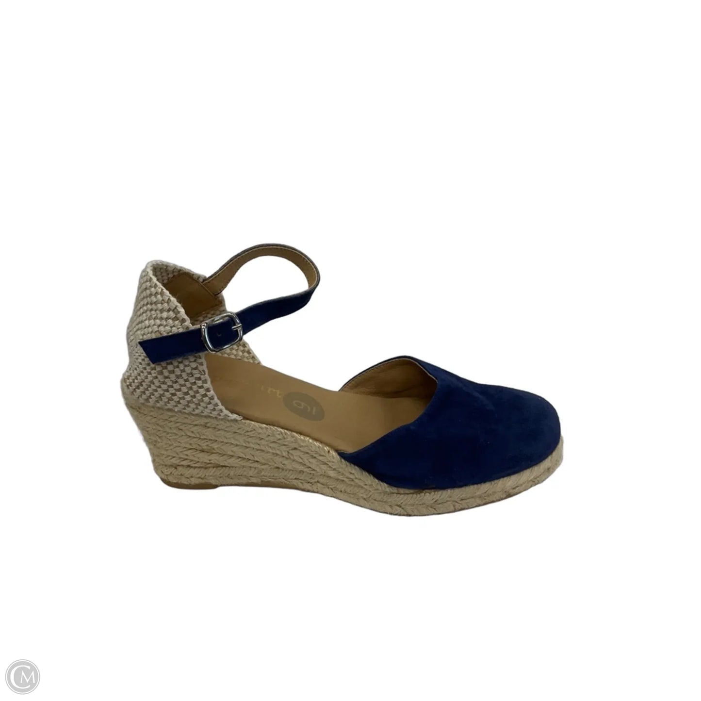 Shoes Heels Wedge By Cmc In Blue, Size: 9