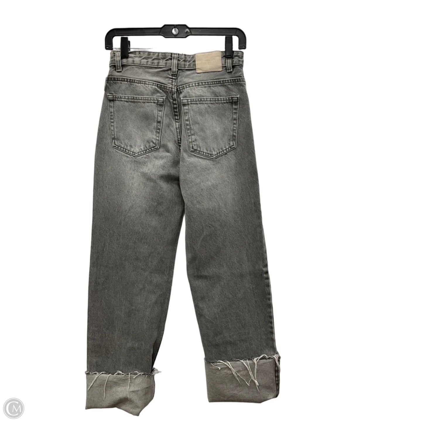 Jeans Straight By Pull&bear In Grey Denim, Size: 2