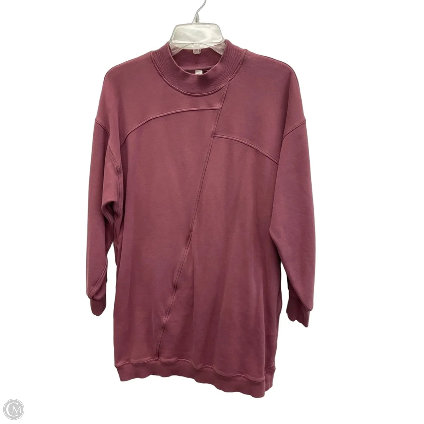 Athletic Sweatshirt Crewneck By Lululemon In Mauve, Size: S