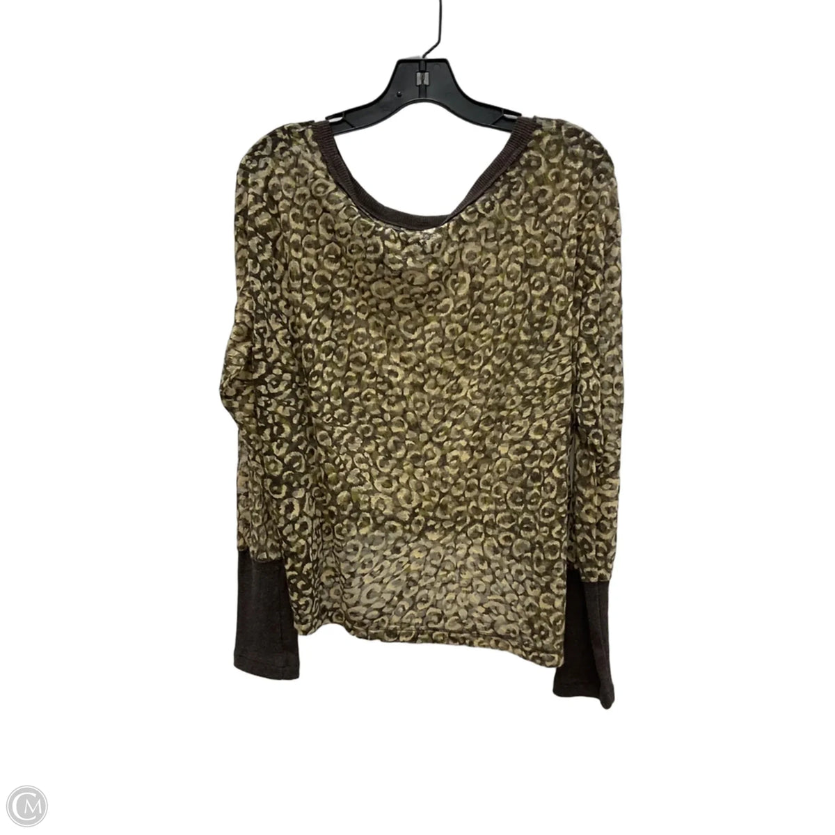 Top Long Sleeve By Pilcro In Leopard Print, Size: L