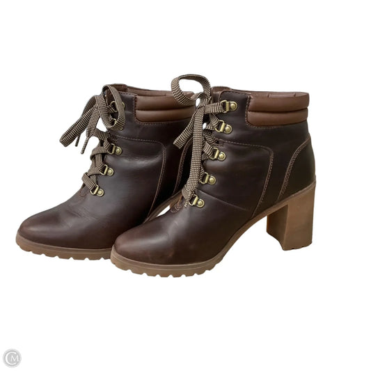 Boots Leather By Timberland In Brown, Size: 8.5