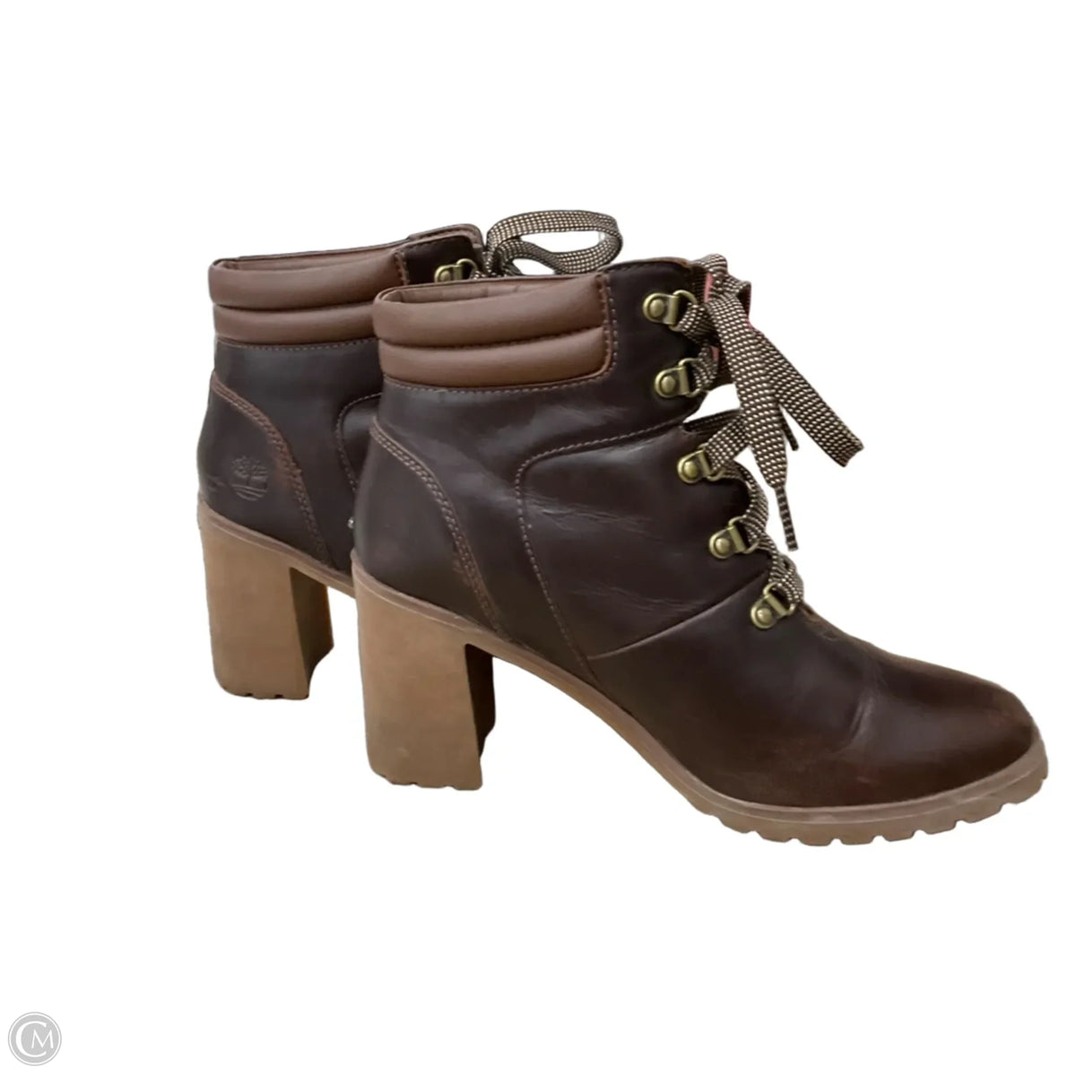 Boots Leather By Timberland In Brown, Size: 8.5