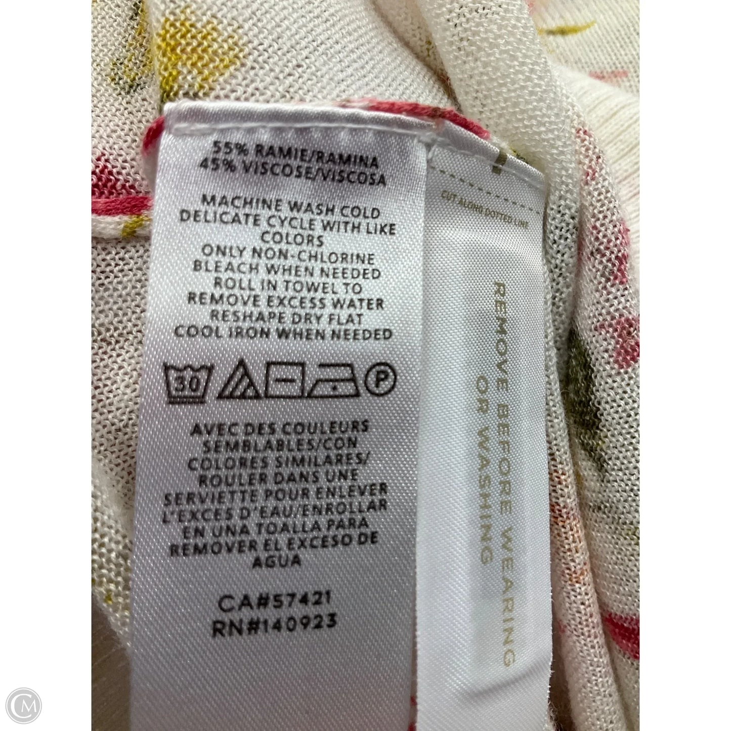 Top Long Sleeve By Logg In Floral Print, Size: S