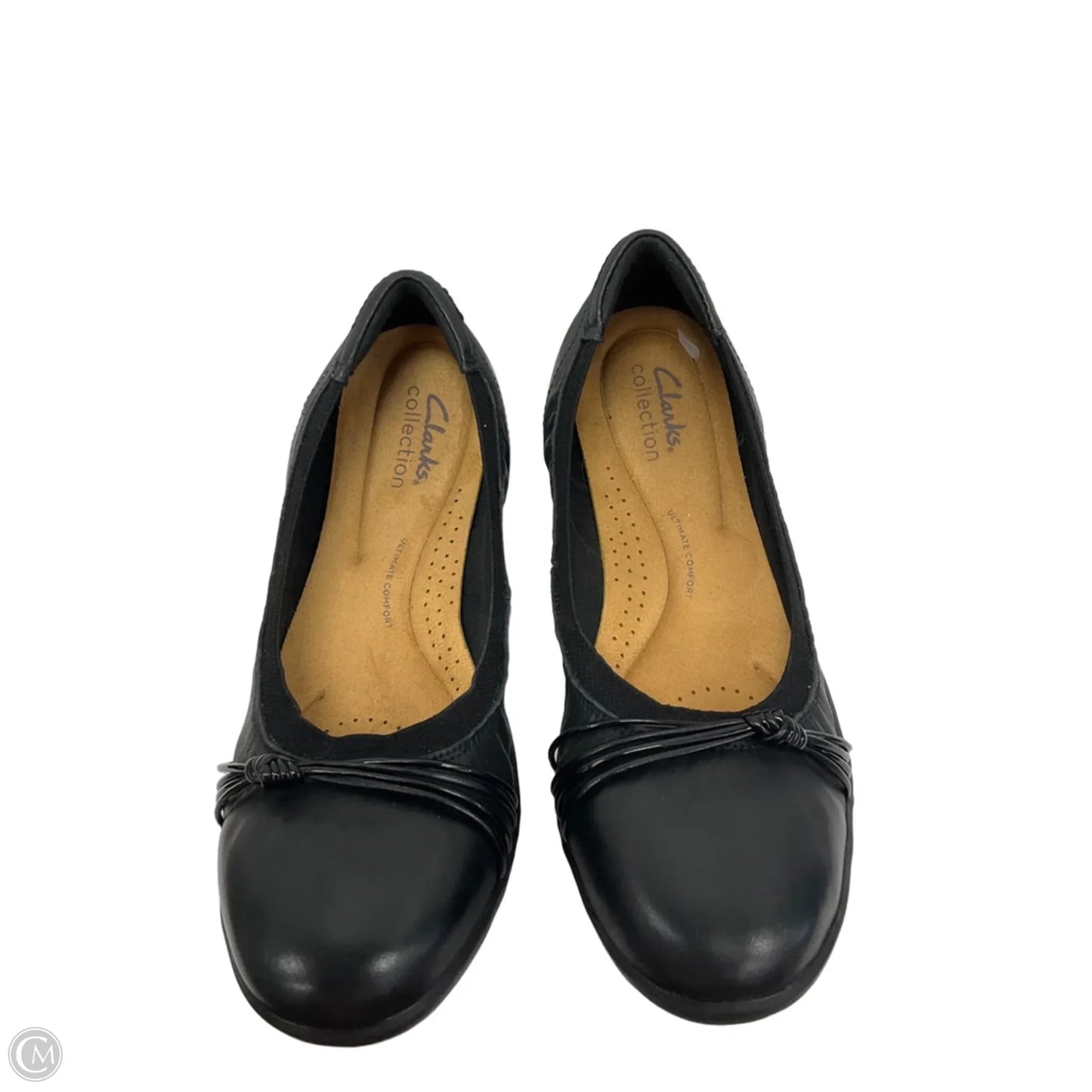 Shoes Flats By Clarks In Black, Size: 7.5