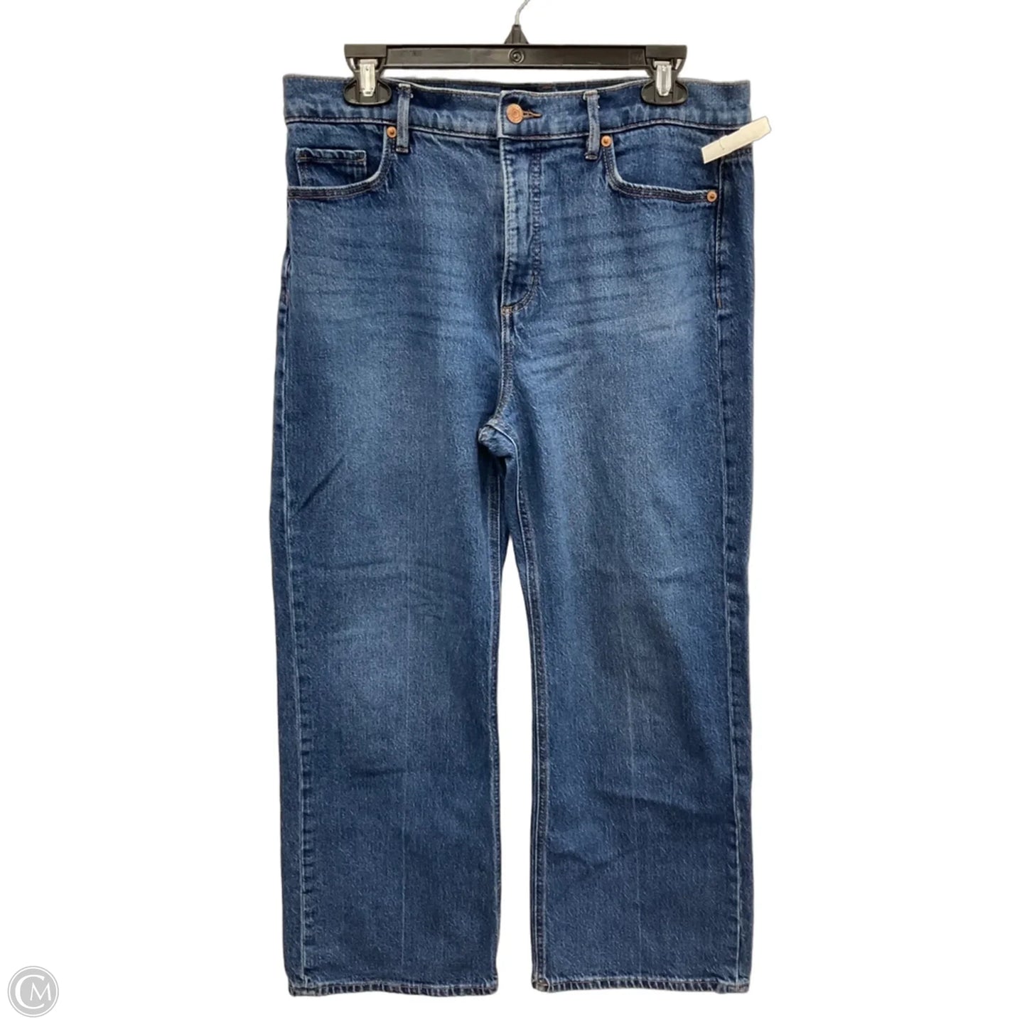 Jeans Wide Leg By Loft In Blue Denim, Size: 10