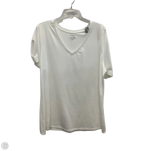Top Short Sleeve Basic By Lane Bryant In White, Size: Large