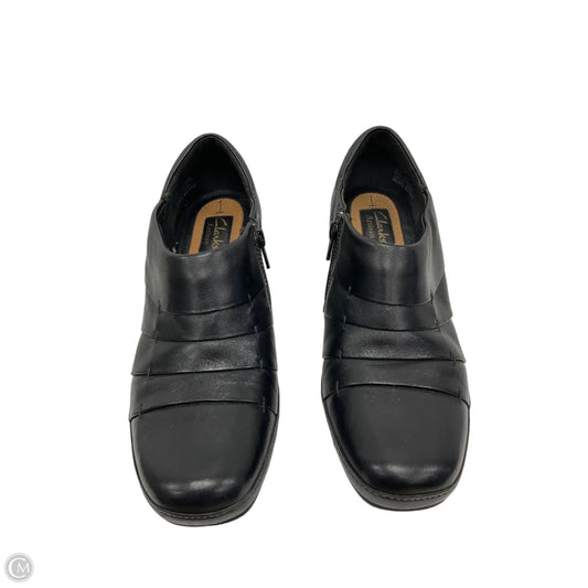 Boots Ankle Heels By Clarks In Black, Size: 10