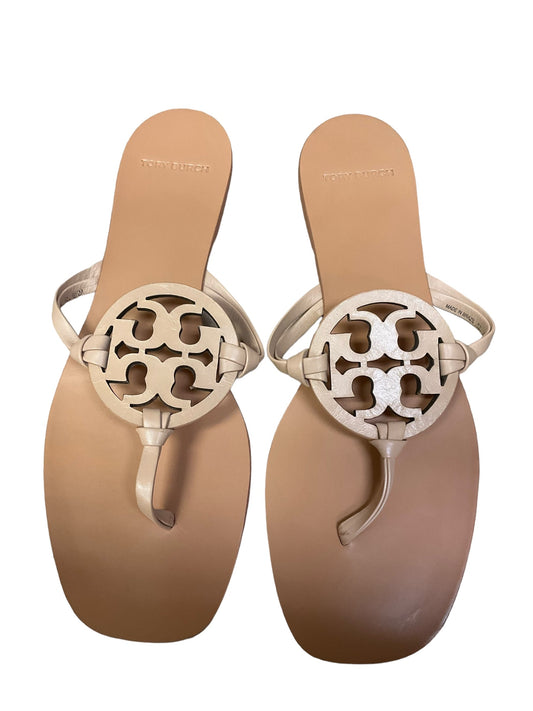 Tan Sandals Designer Tory Burch, Size 8.5