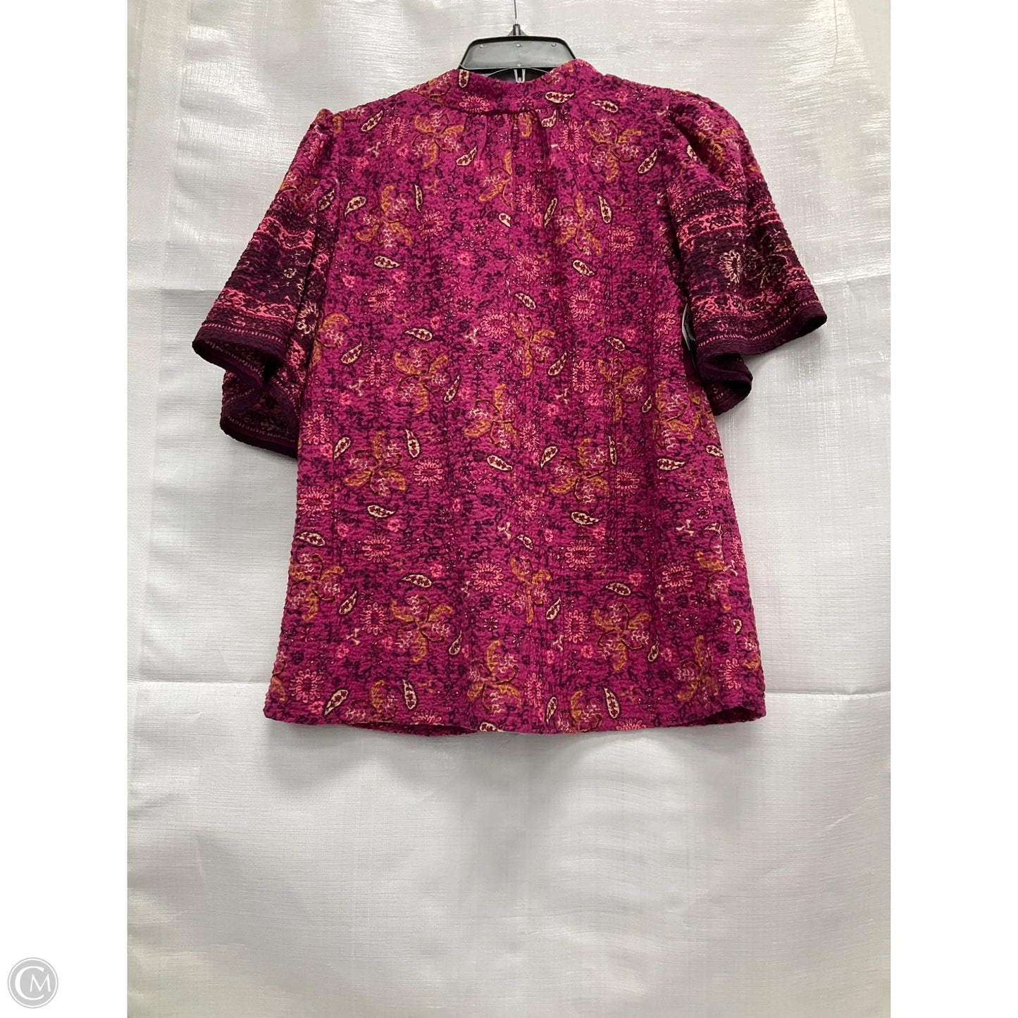 Top Short Sleeve By Loft In Pink, Size: Xs