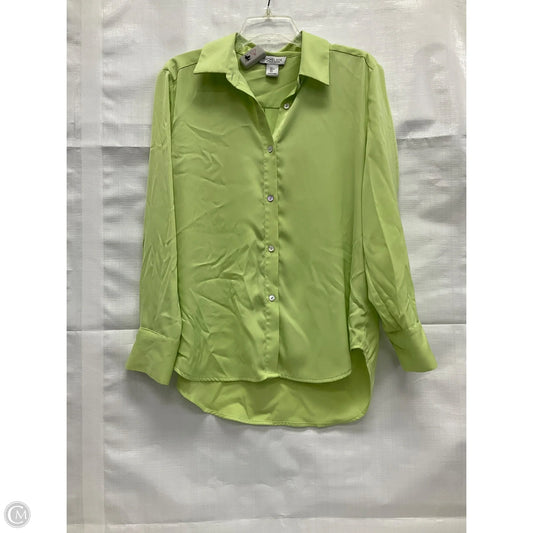 Blouse Long Sleeve By Rachel Zoe In Green, Size: L