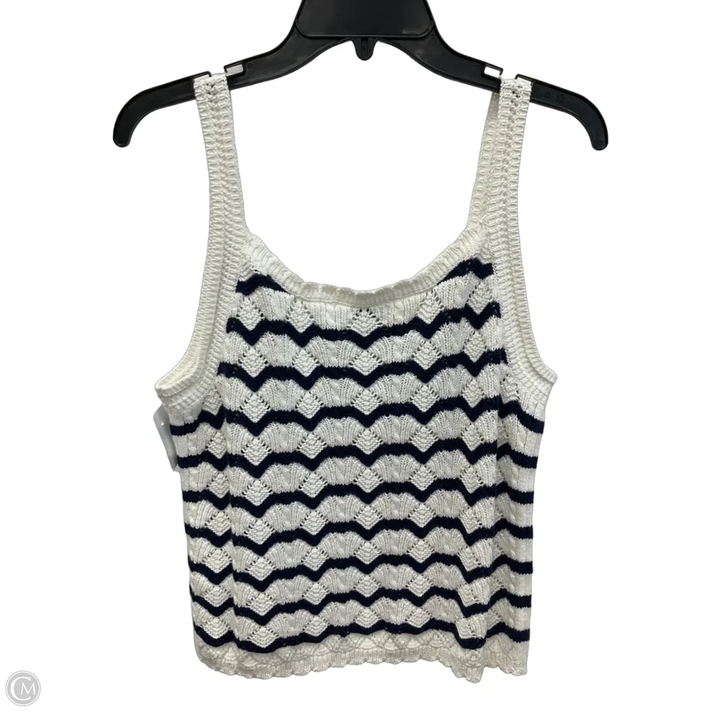 Top Sleeveless By J. Crew In Striped Pattern, Size: M
