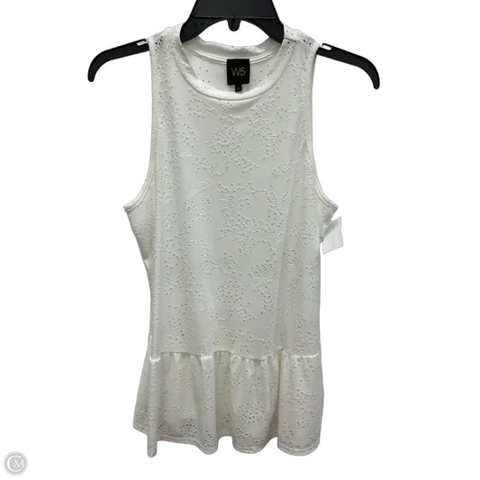 Top Sleeveless By W5 In White, Size: S