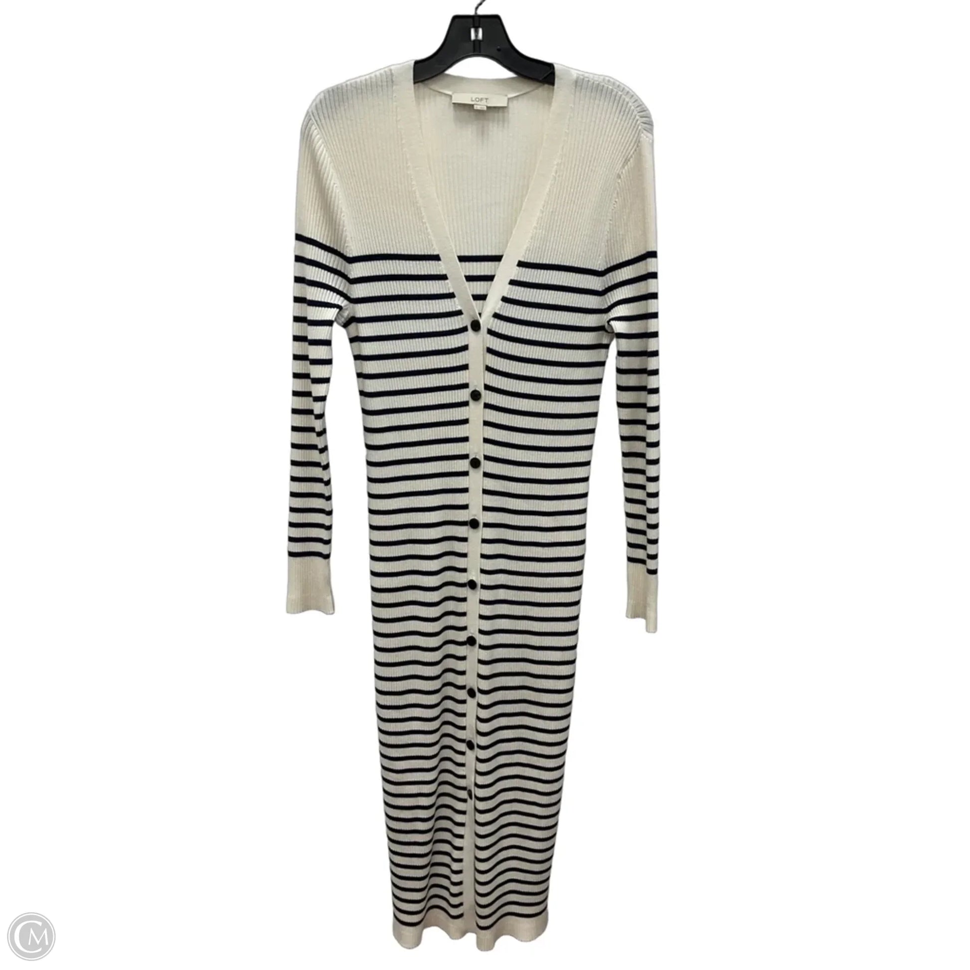 Dress Casual Maxi By Loft In Striped Pattern, Size: Xl