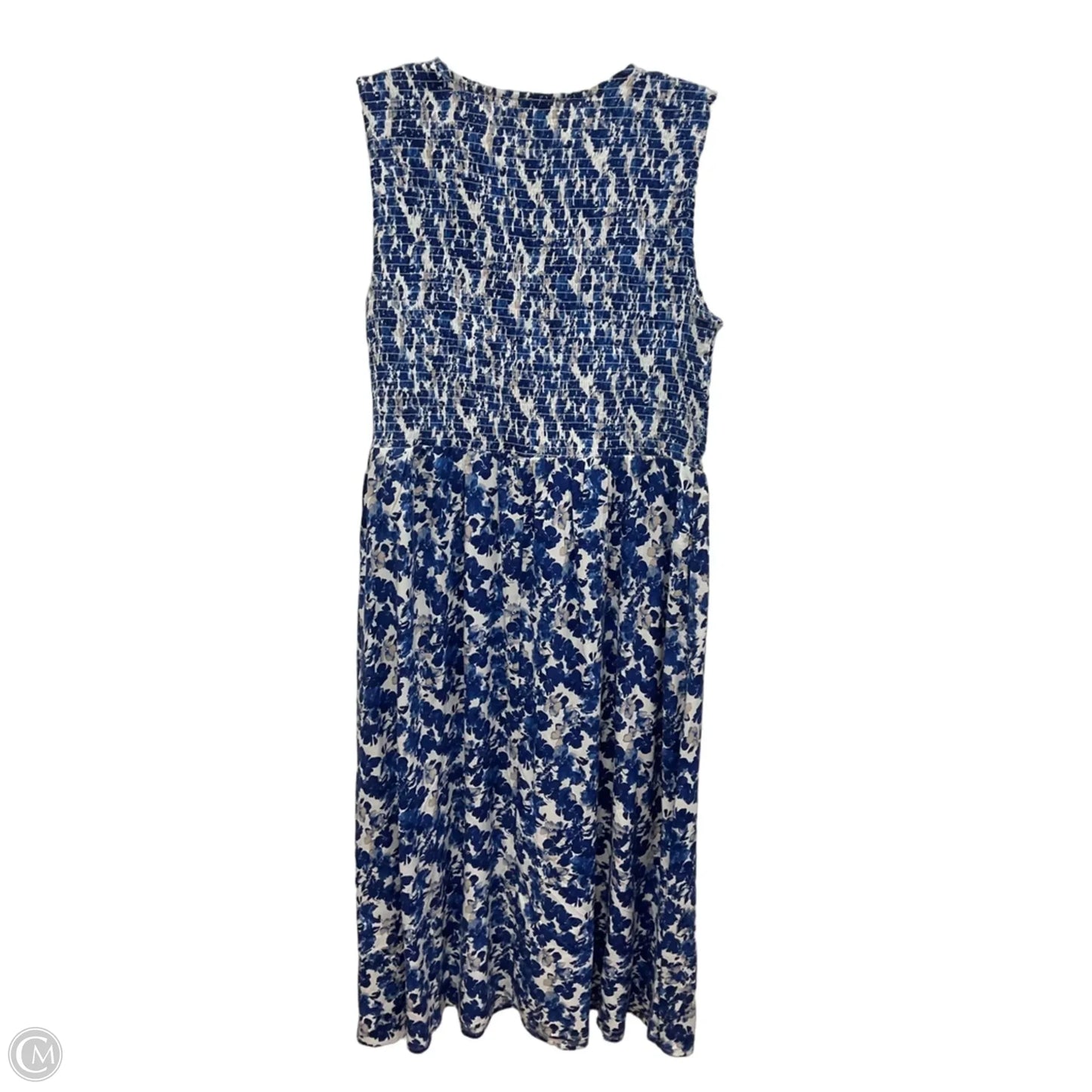 Dress Casual Maxi By Calvin Klein In Blue, Size: 12