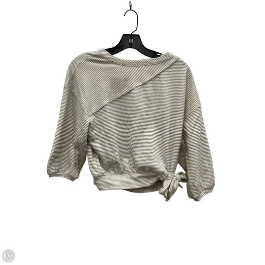 Top 3/4 Sleeve By Anthropologie In Striped Pattern, Size: Xxs