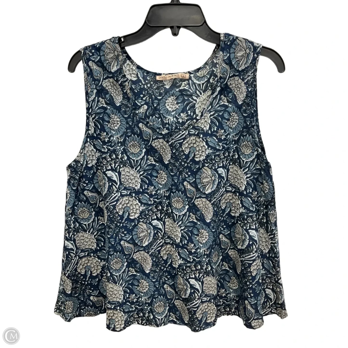 Top Sleeveless By Clothes Mentor In Blue, Size: L
