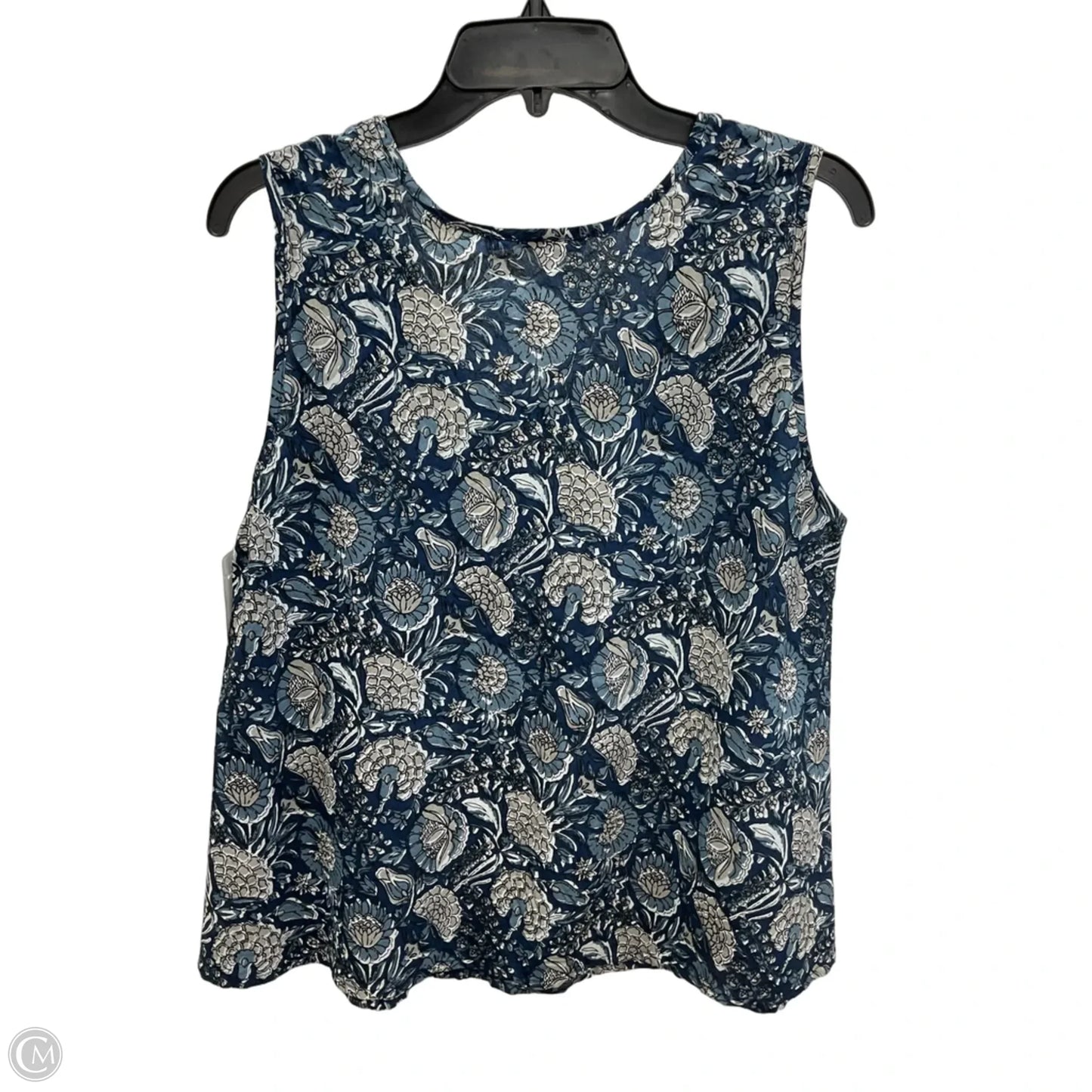 Top Sleeveless By Clothes Mentor In Blue, Size: L