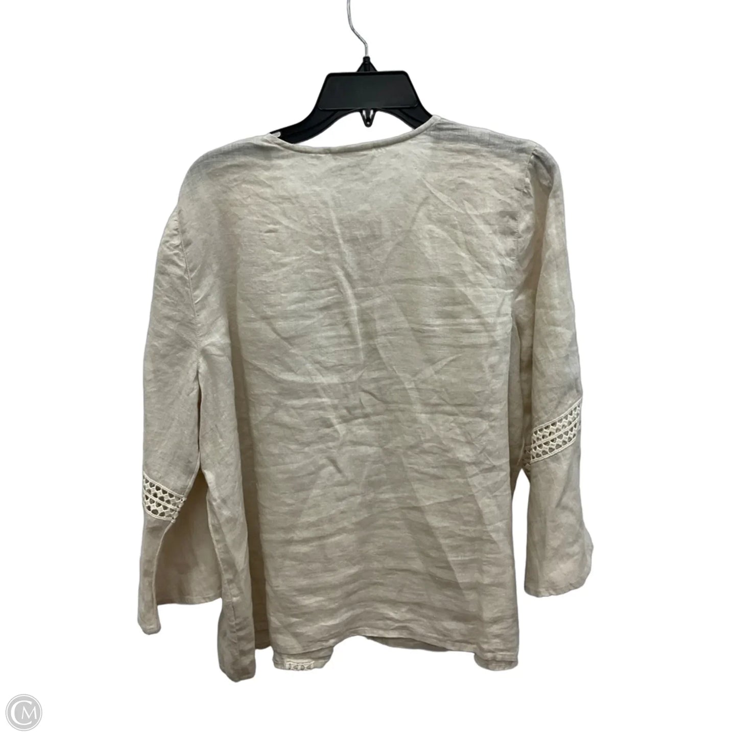 Top 3/4 Sleeve By J. Jill In Beige, Size: L
