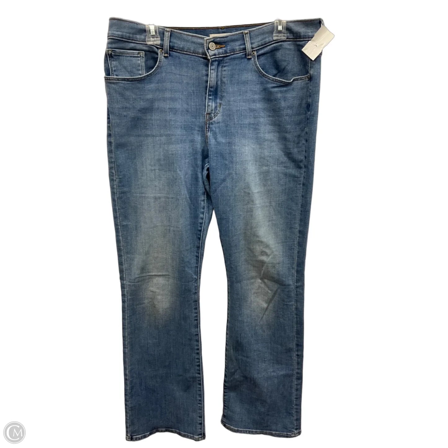 Jeans Boot Cut By Levis In Blue Denim, Size: 12