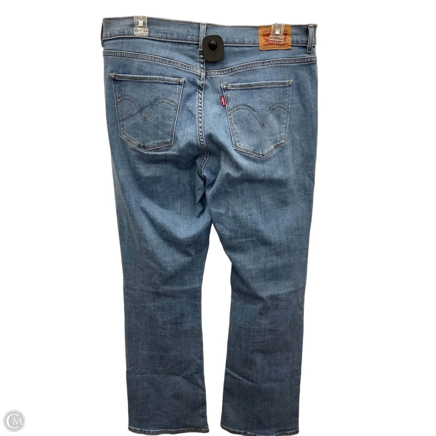 Jeans Boot Cut By Levis In Blue Denim, Size: 12