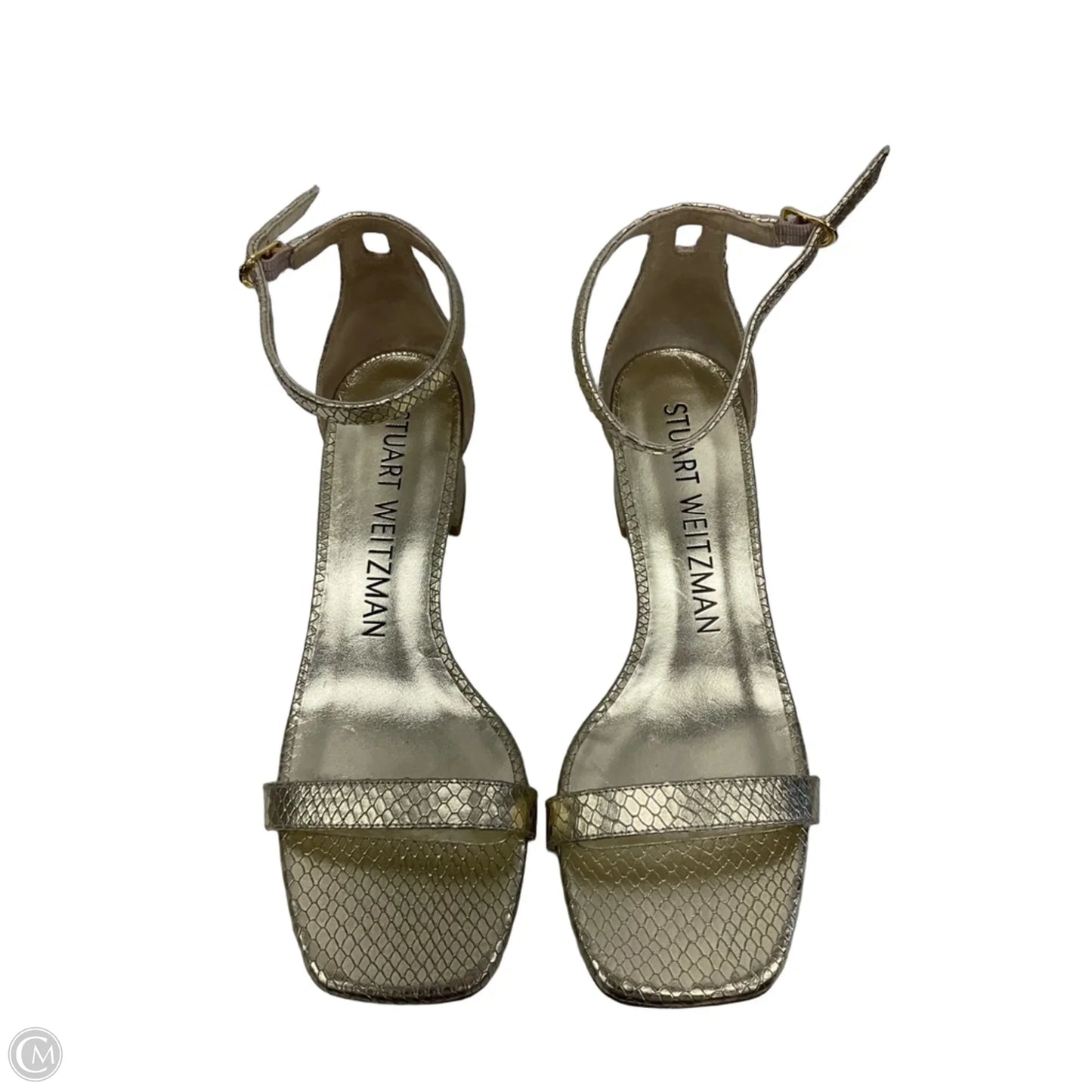 Shoes Heels Kitten By Stuart Weitzman In Gold, Size: 7.5