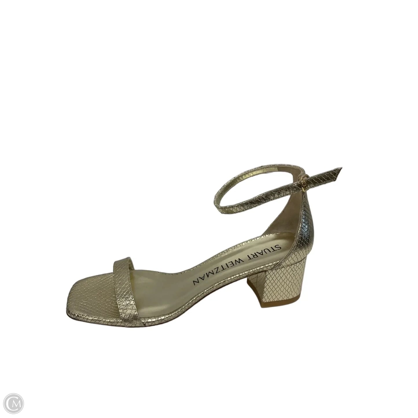 Shoes Heels Kitten By Stuart Weitzman In Gold, Size: 7.5