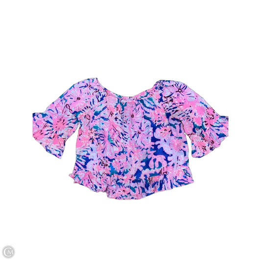 Top 3/4 Sleeve By Lilly Pulitzer In Multi-colored, Size: S