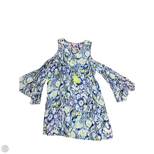 Dress Casual Midi By Lilly Pulitzer In Blue, Size: L