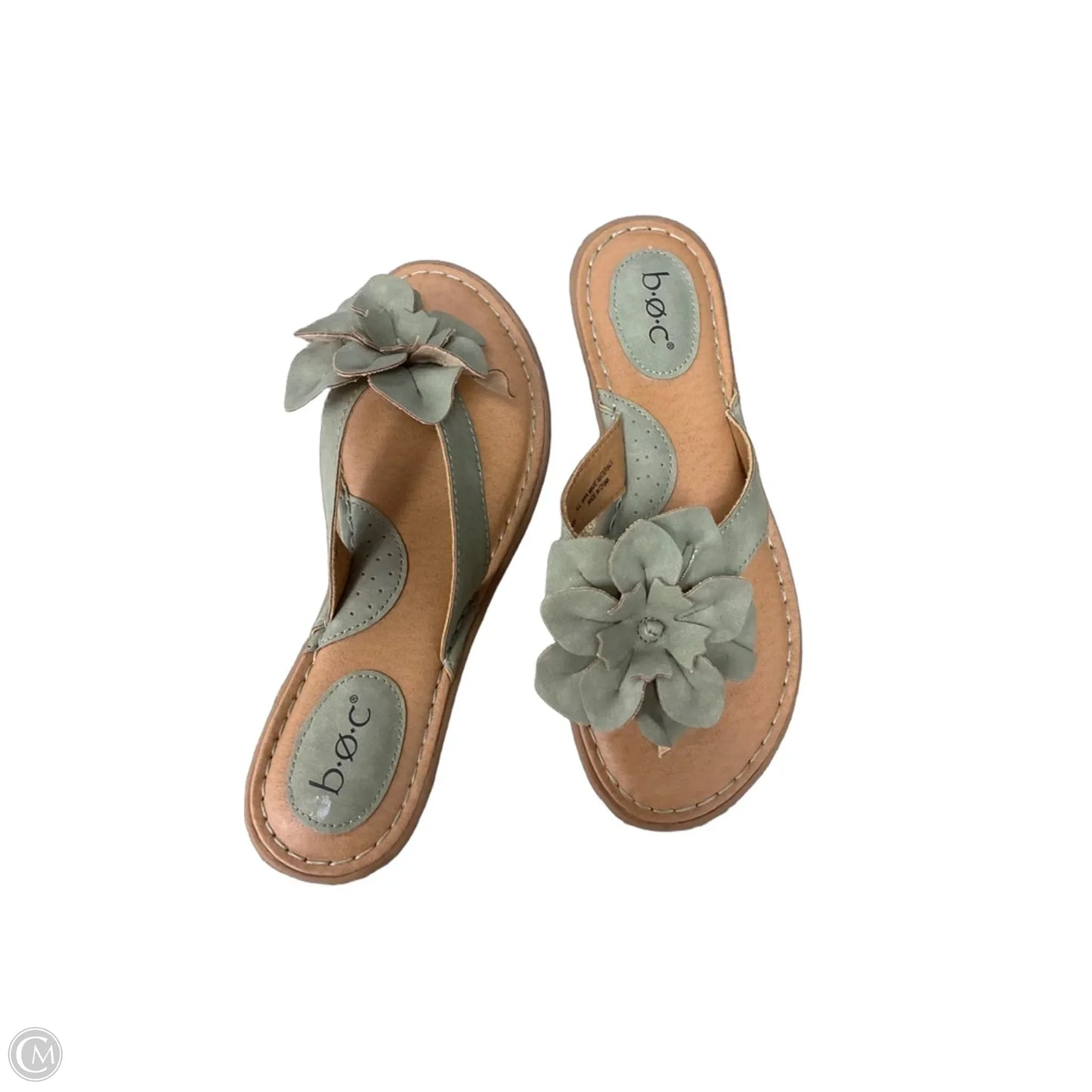 Sandals Flats By Boc In Green, Size: 7