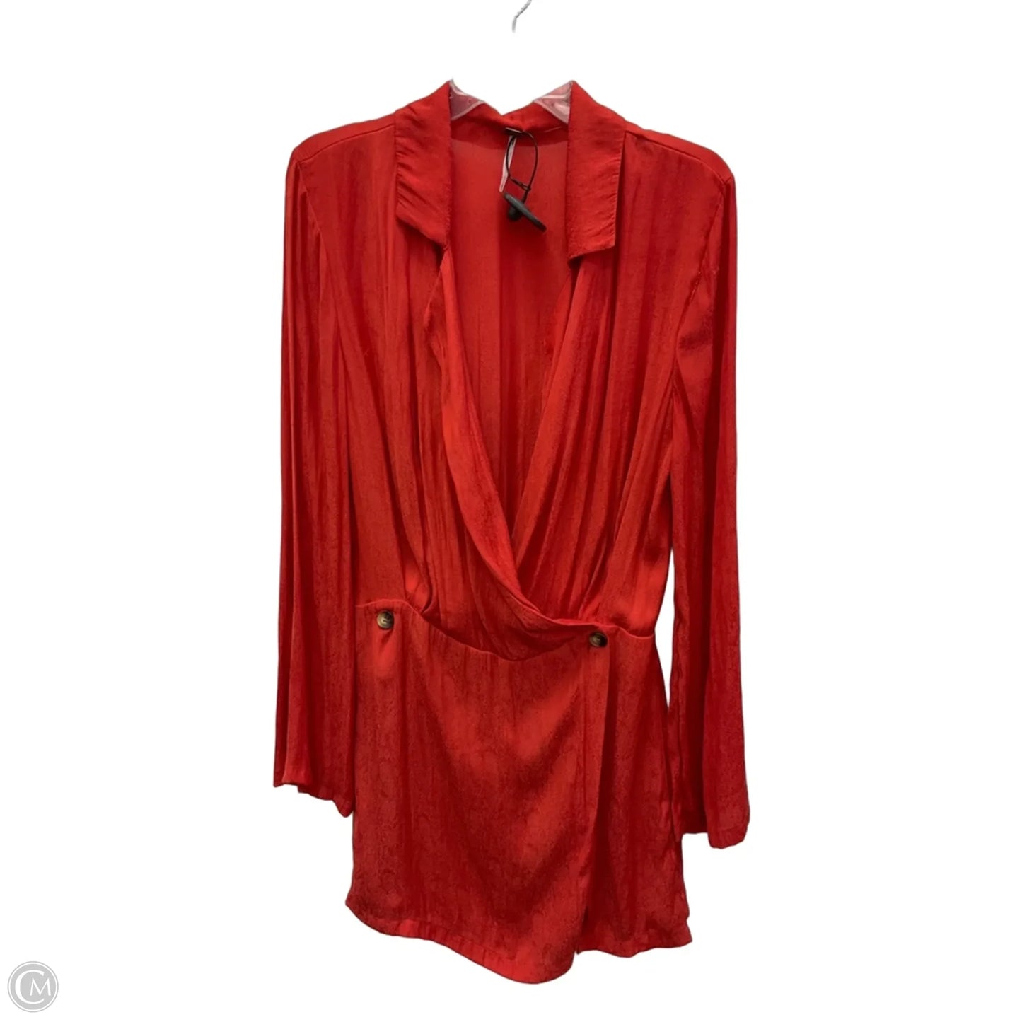 Top Long Sleeve By Free People In Orange, Size: M